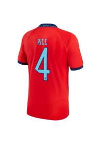 England Declan Rice #4 Fotballdrakt Borte Klær VM 2022 Korte ermer